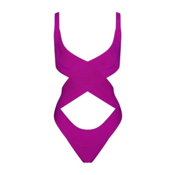 SKIMS Bandage Monokini suit Lollipop - Picture 3 of 6